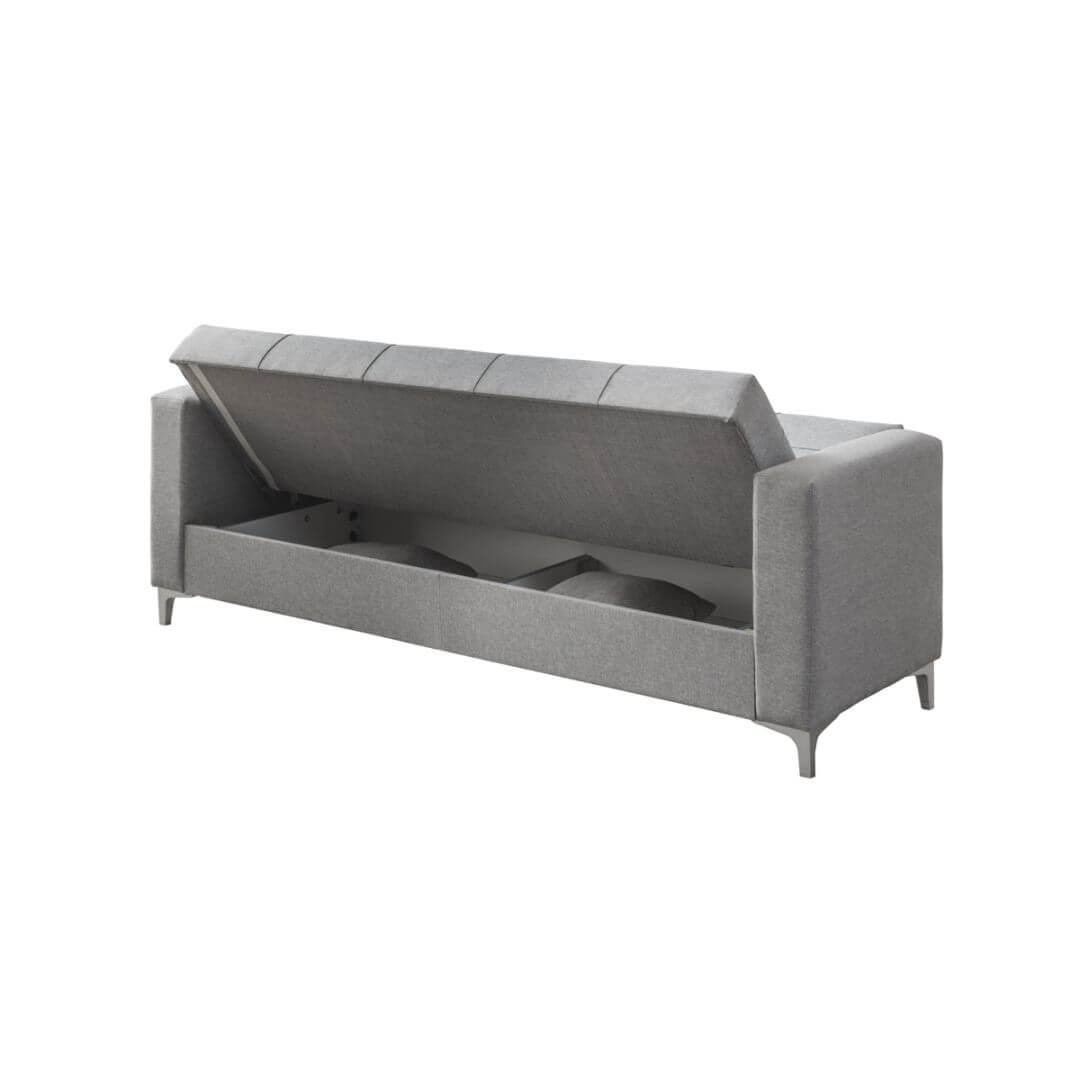 Modern 3-Seater Sofa Bed with Storage & Double Bed Function