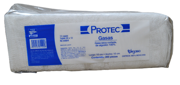 GASA 10X10 NO ESTERIL S/TRAMA C/200