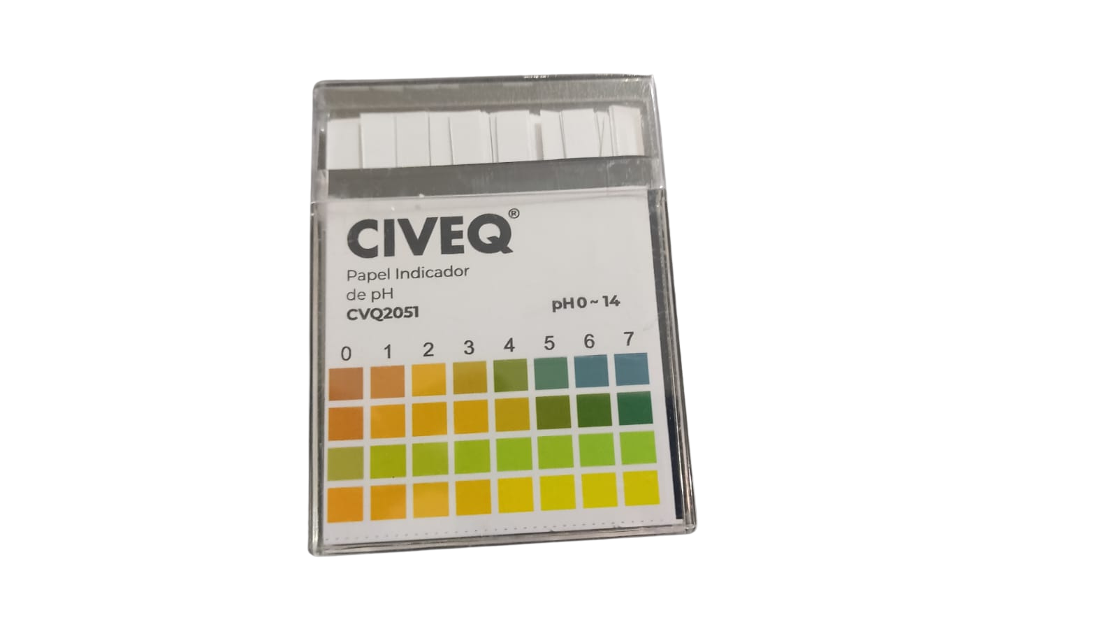 PAPEL PH. TIRAS REACTIVAS 0-14. TUBO C/100 CIVEQ