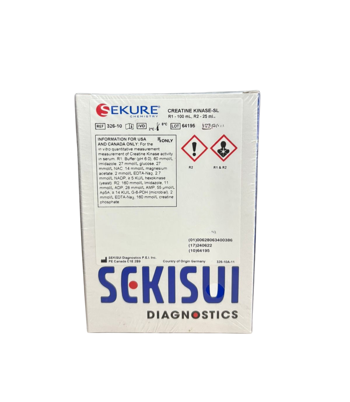  CREATIN CINASA (CK) SL (1 X 100 + 1 X 25 ML) MARCA: SEKISU