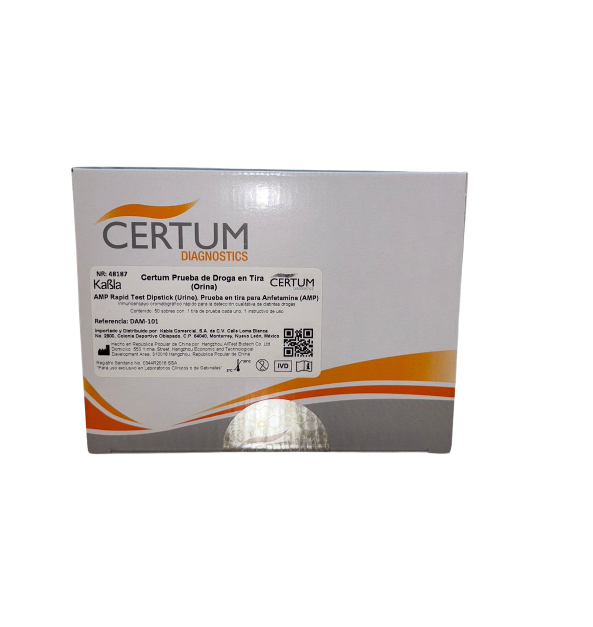 PRUEBA DE ANFETAMINA EN TIRA C/50 CERTUM