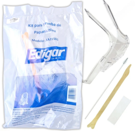  KIT PARA PRUEBA DE PAPANICOLAU (EDIGAR) BOLSA C/4 PZAS.