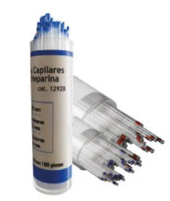 TUBO CAPILAR S/HEPARINA. VIAL C/100 CIVEQ 75MM