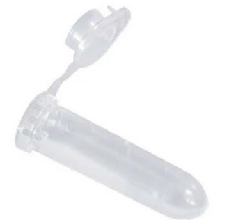 MICROTUBO CON TAPA PLANA TRASPARENTE DE 1.5 ML C/500 PZAS