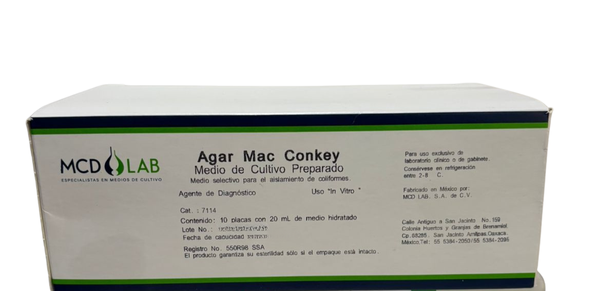AGAR MAC CONKEY (PQTE/10 PLACAS_90MM)