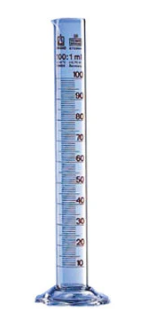 PROBETA GRADUADA CON BASE DE VIDRIO DE 250 ML