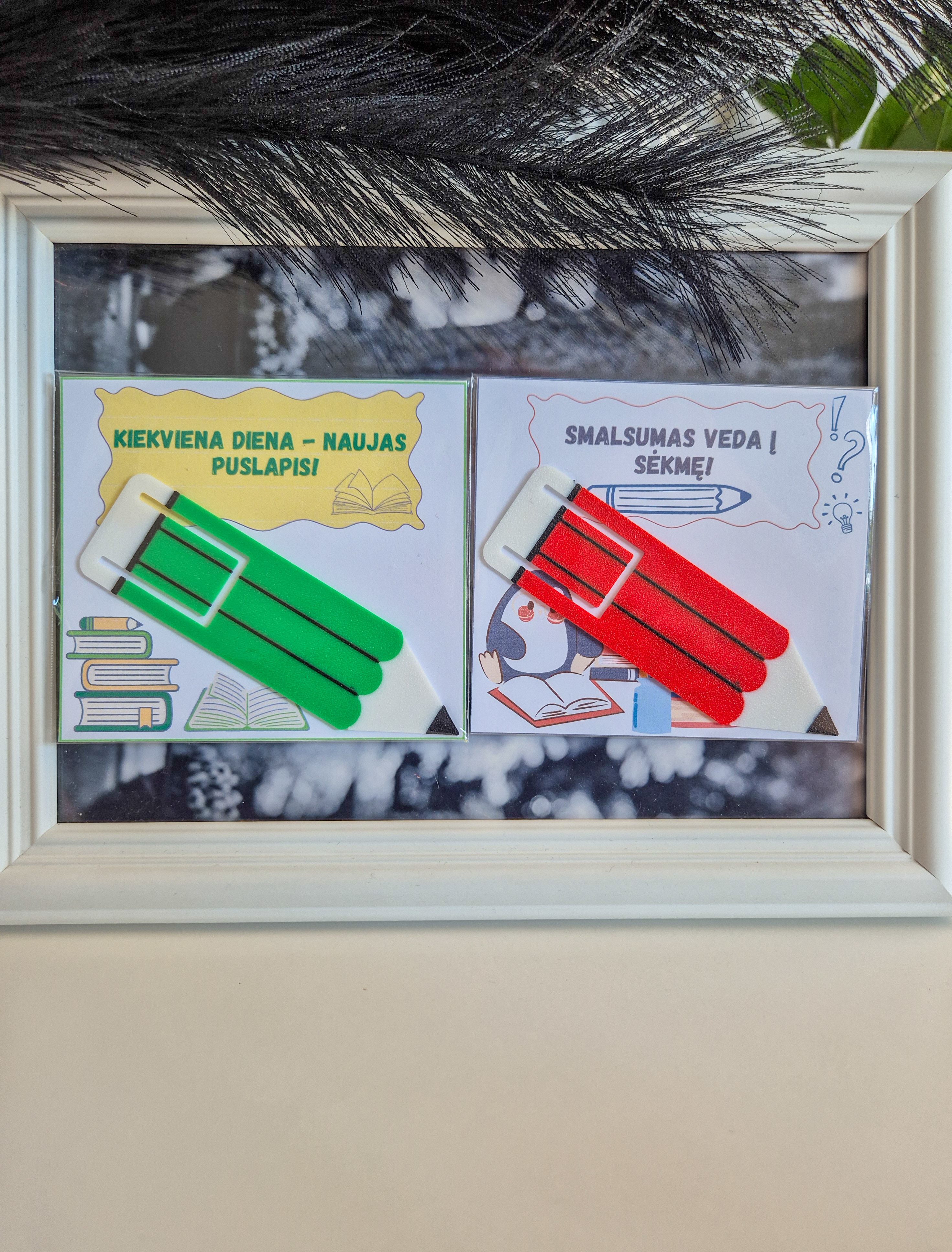 Knygos skirtukas su motyvuojančia žinute