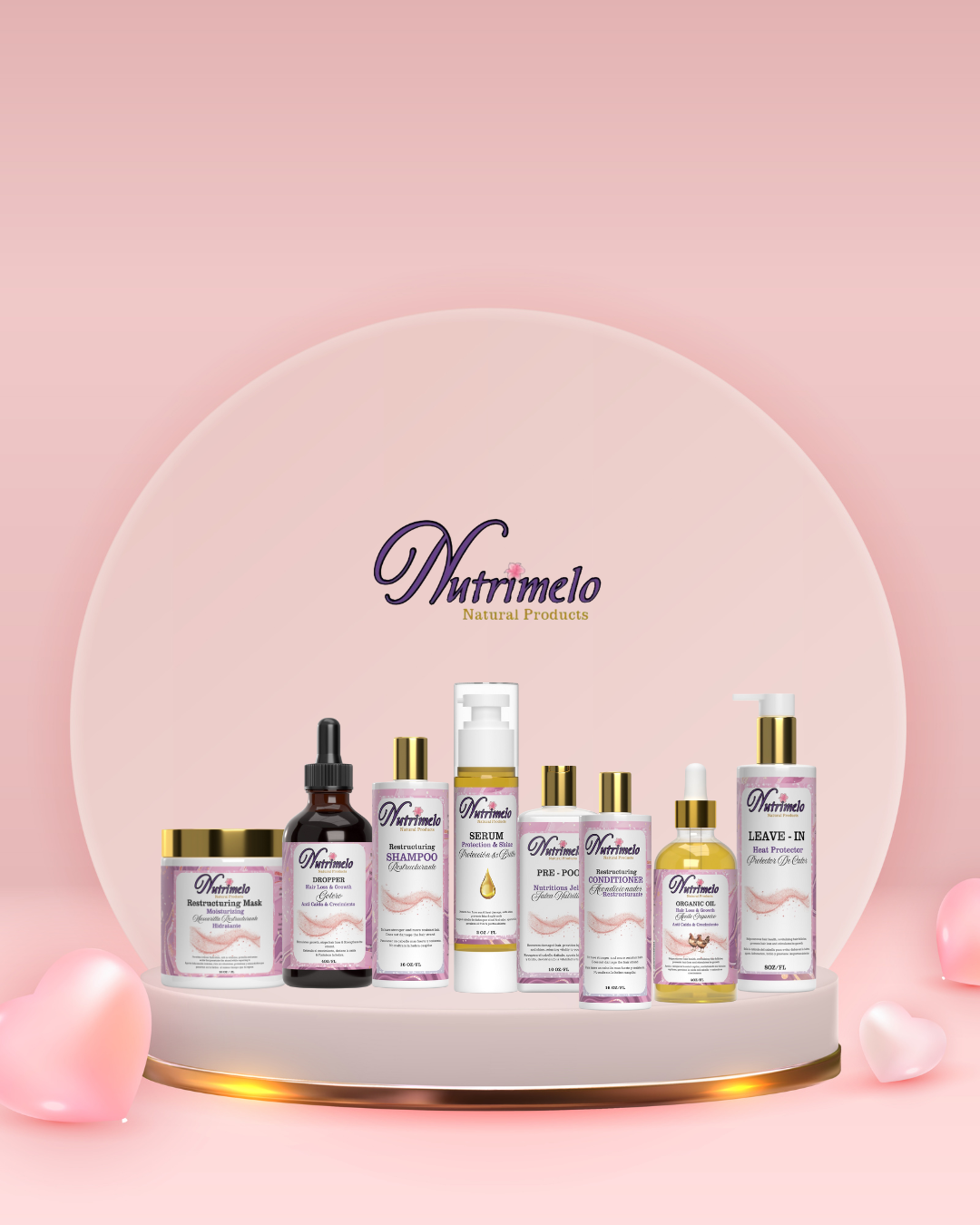 Kit de productos para el cuidado capilar Nutrimelo