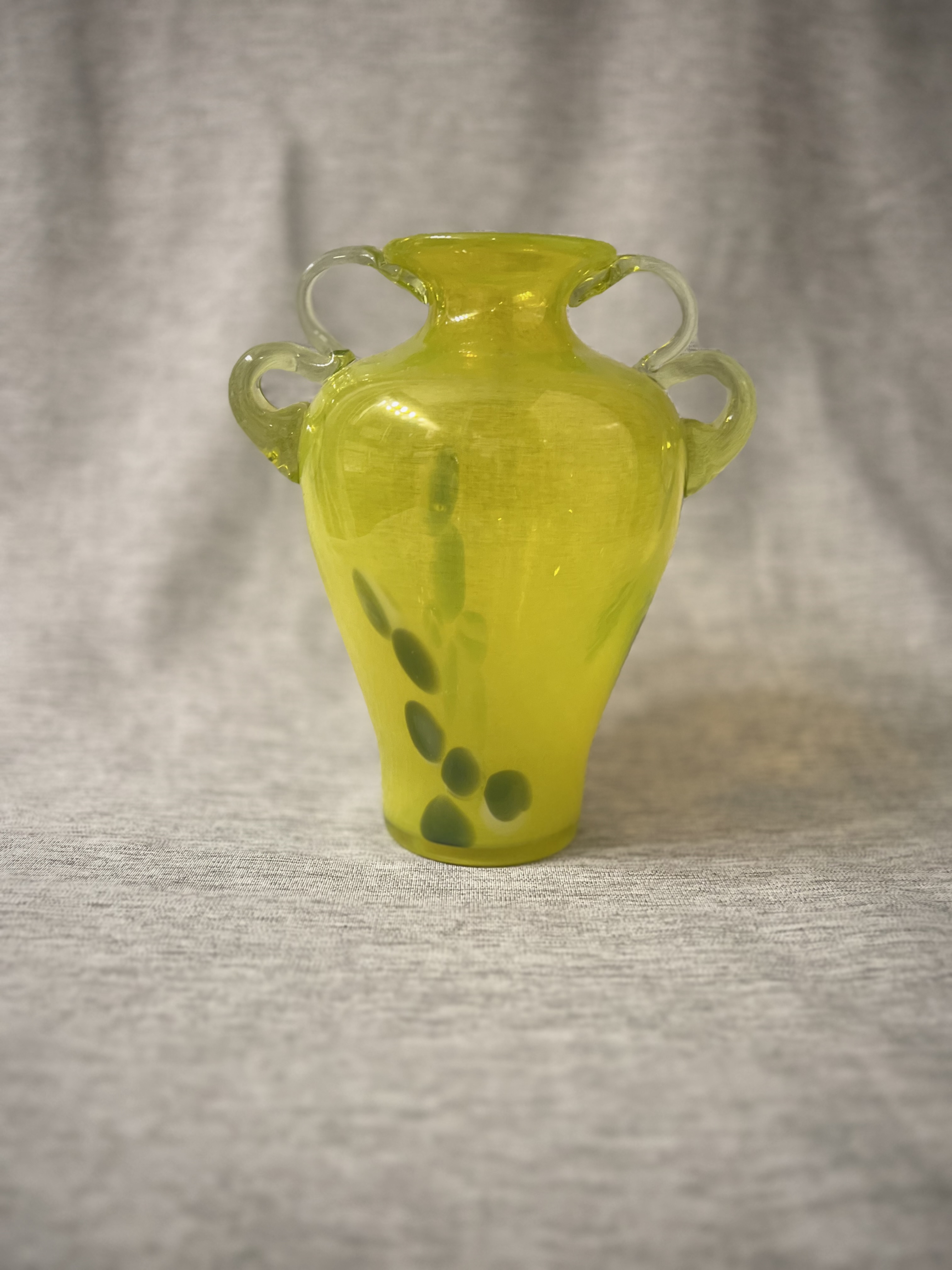 24 • Murano Neon Yellow Glass Vase