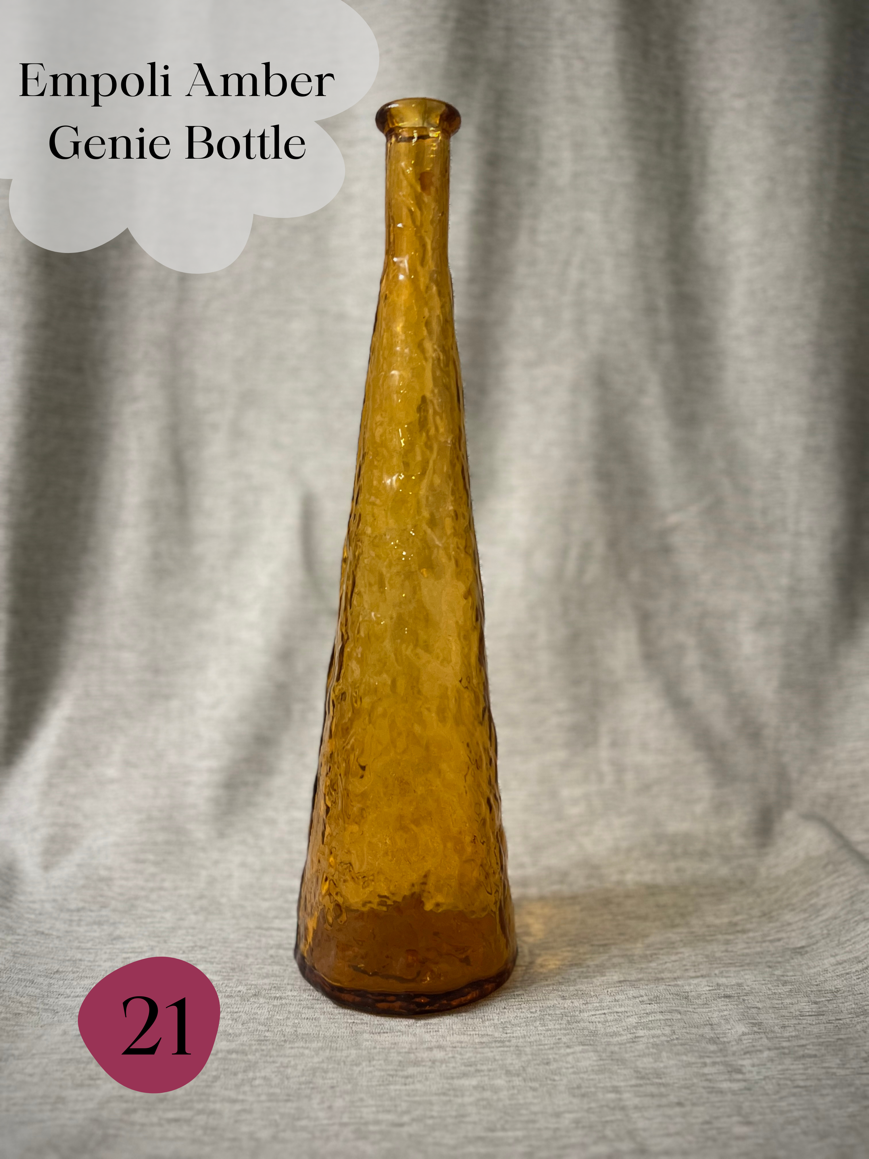 21 • Empoli Amber Genie Bottle
