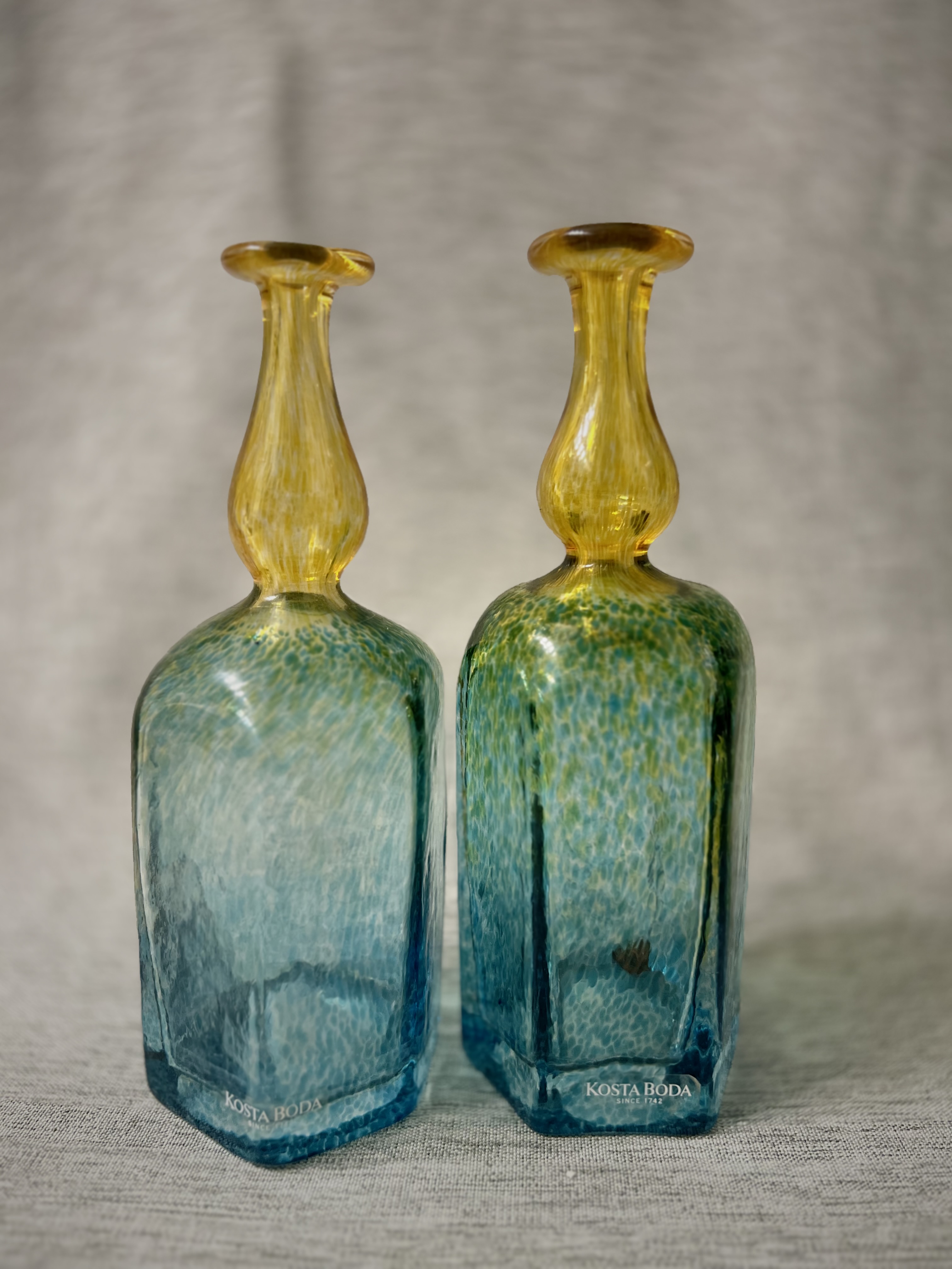 6a & 6b • li’l bb Kosta Boda Antikva Vases