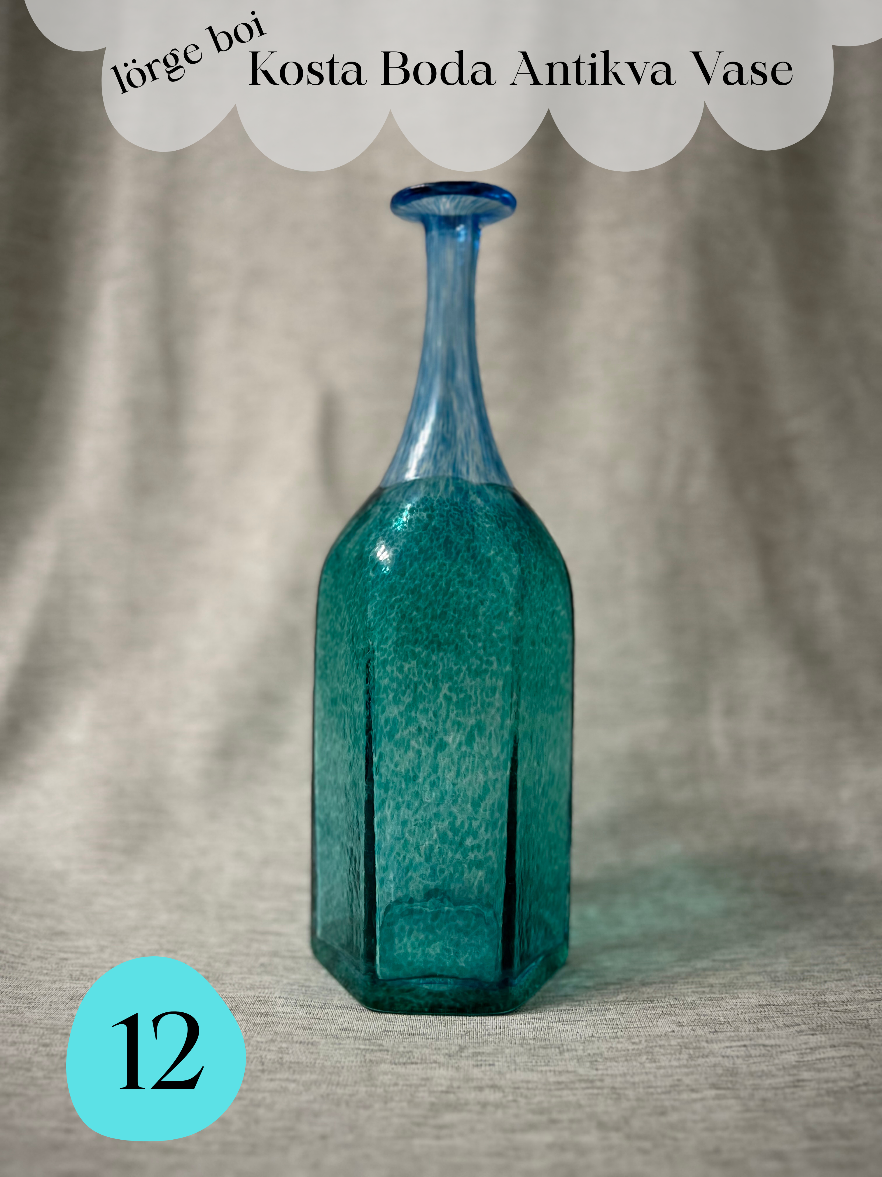 12 • Lörge Boi Kosta Boda Antikva Vase