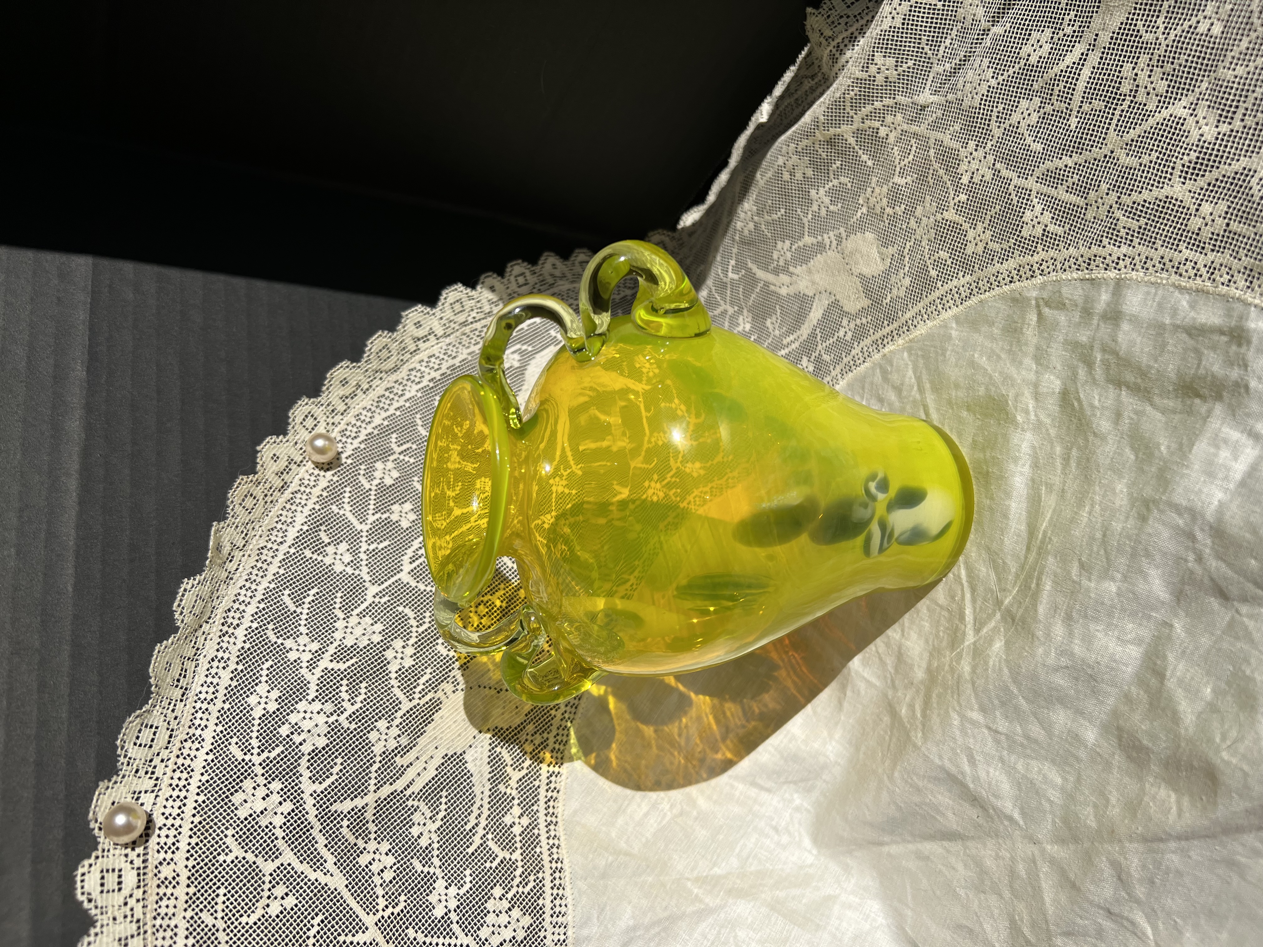 24 • Murano Neon Yellow Glass Vase