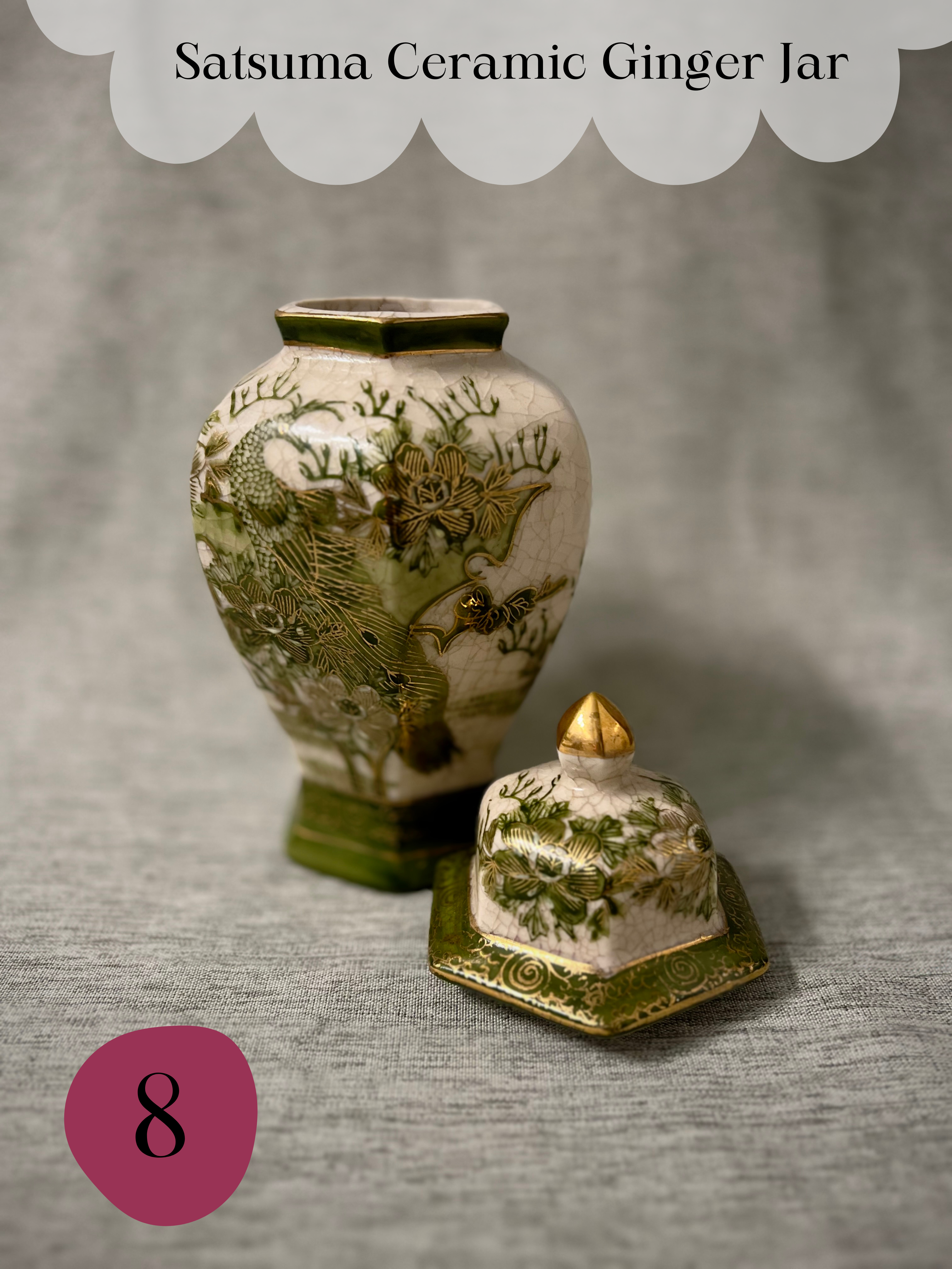8 • Satsuma Ceramic Ginger Jar