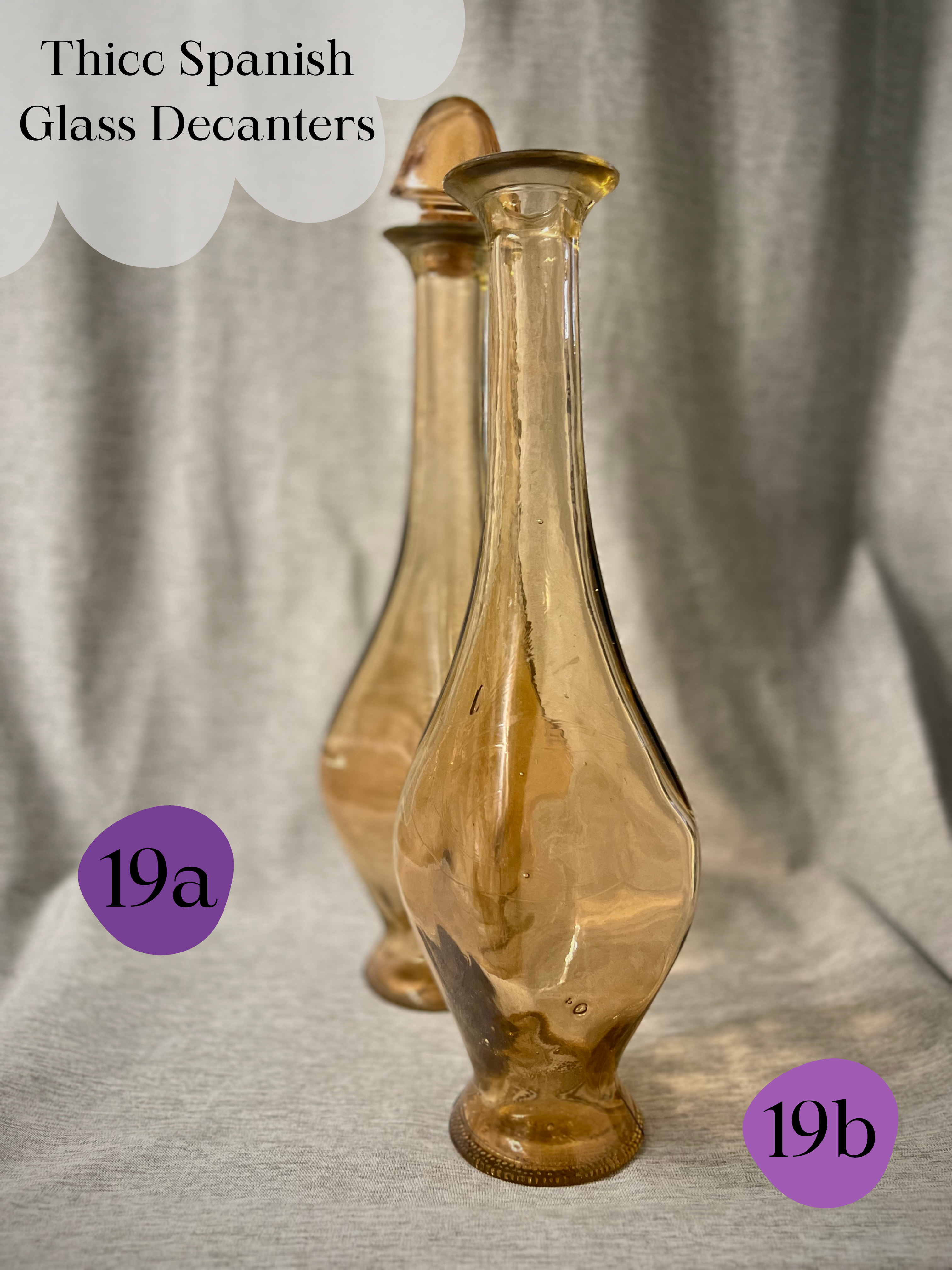 19b • Thicc Spanish Glass Decanter