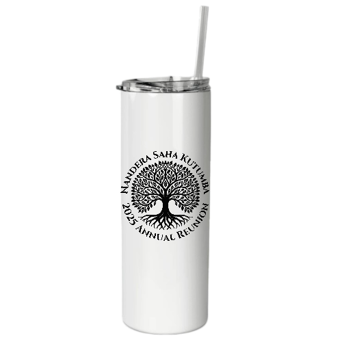 NSK 20 oz. Stainless Steel Skinny Tumbler with Straw