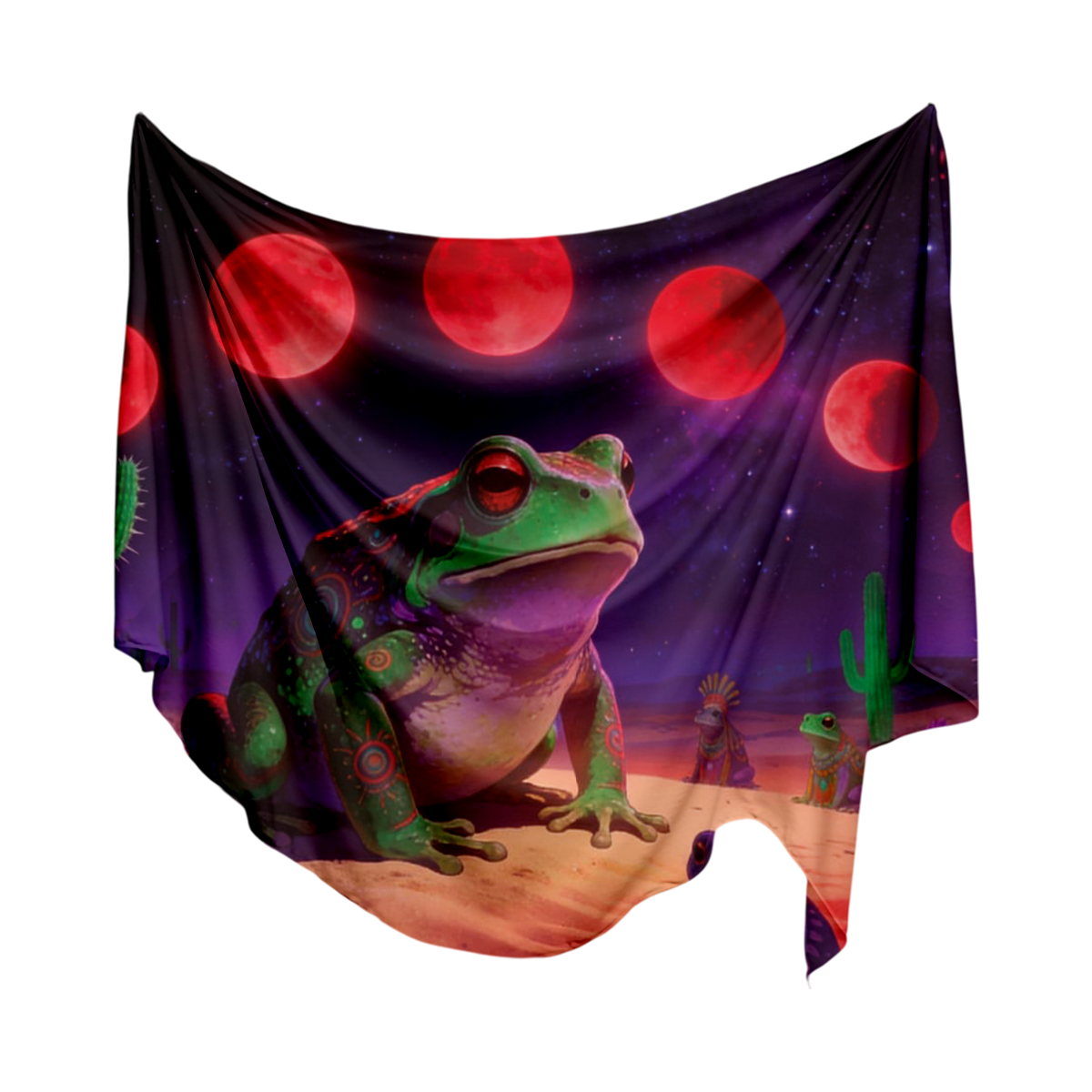 Manta decorativa de Sapo en el Desierto