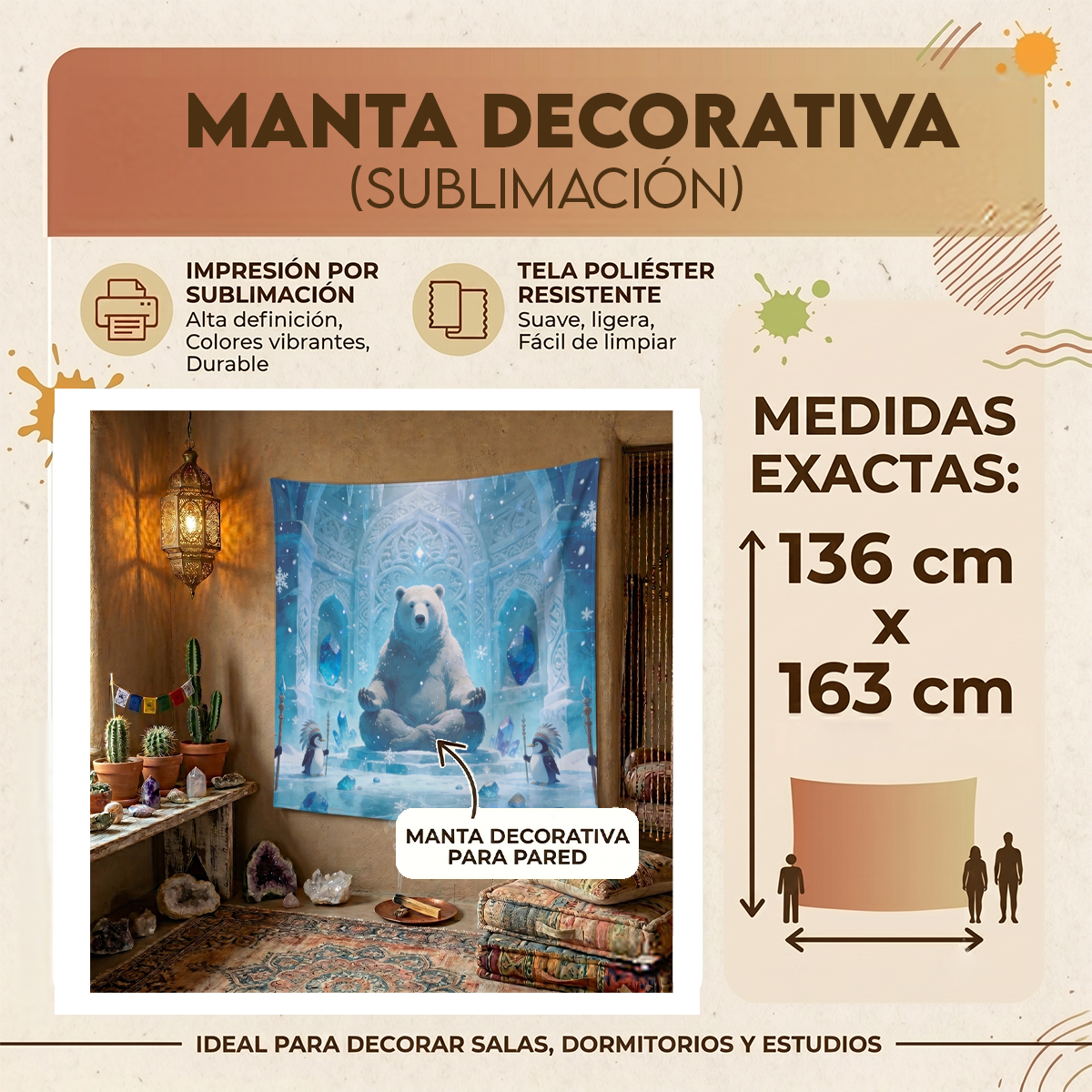 Manta Oso Místico en Palacio de Hielo