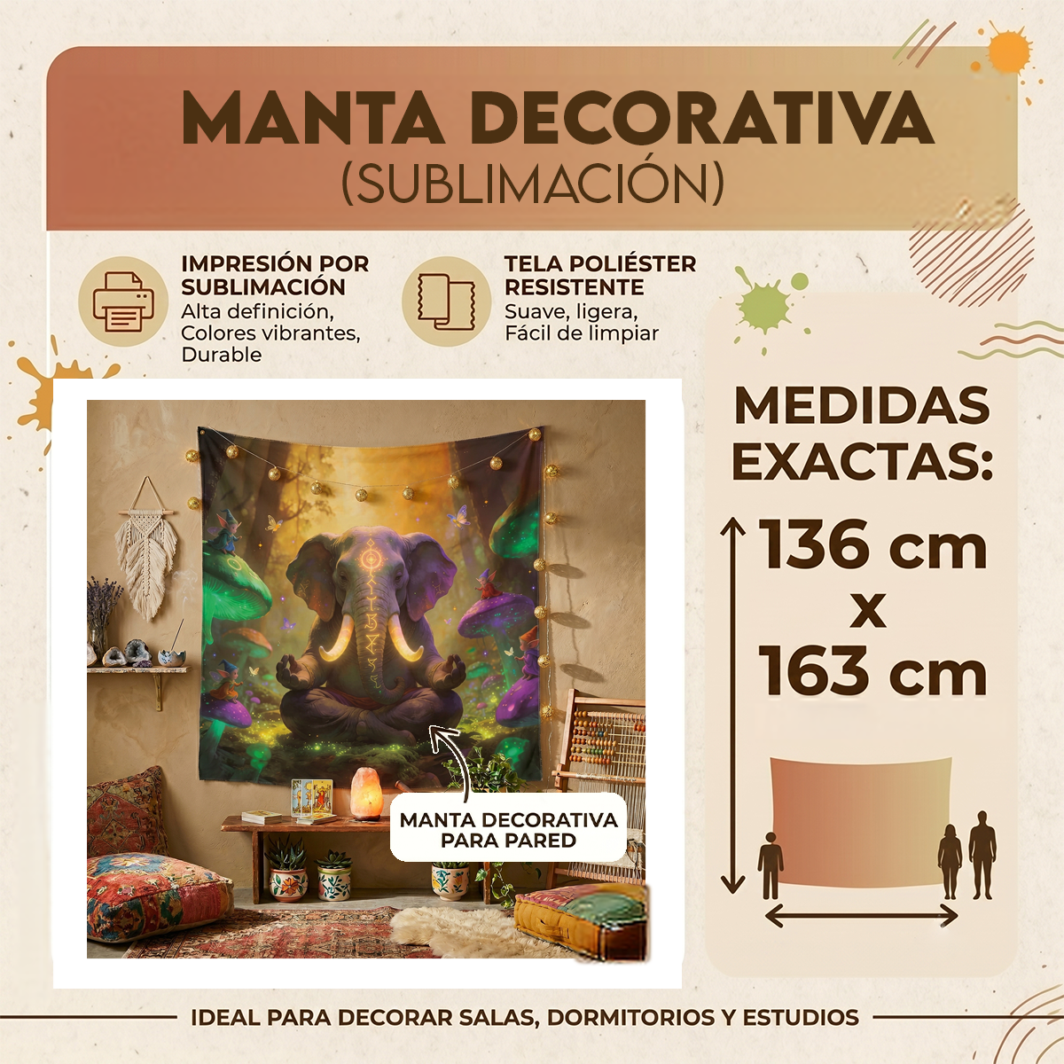 Manta Elefante Místico