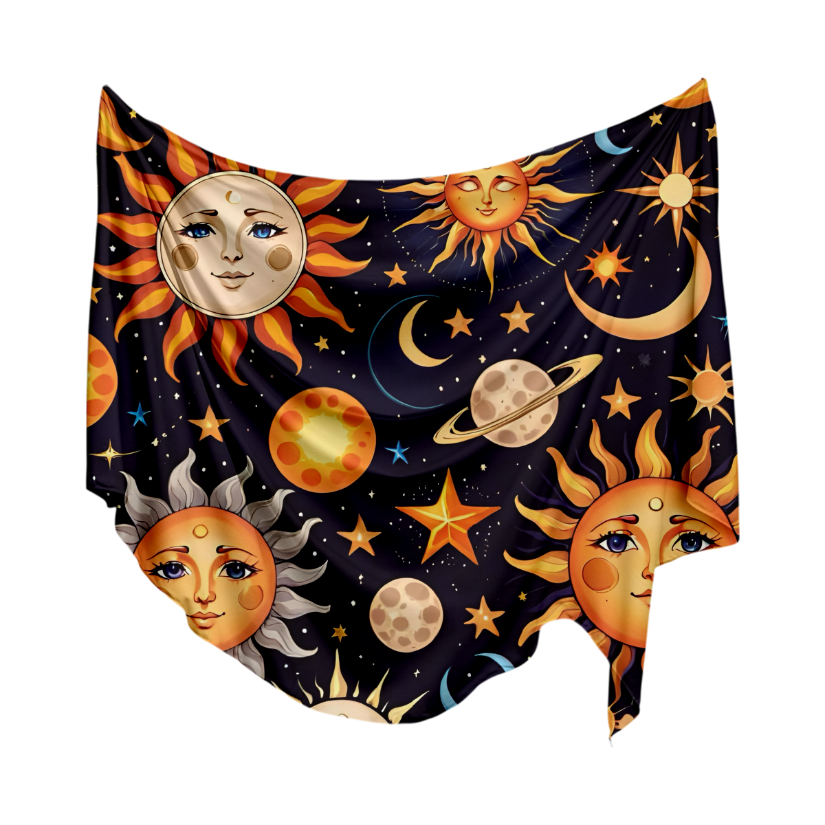 Tapiz Sol y Luna Cósmico