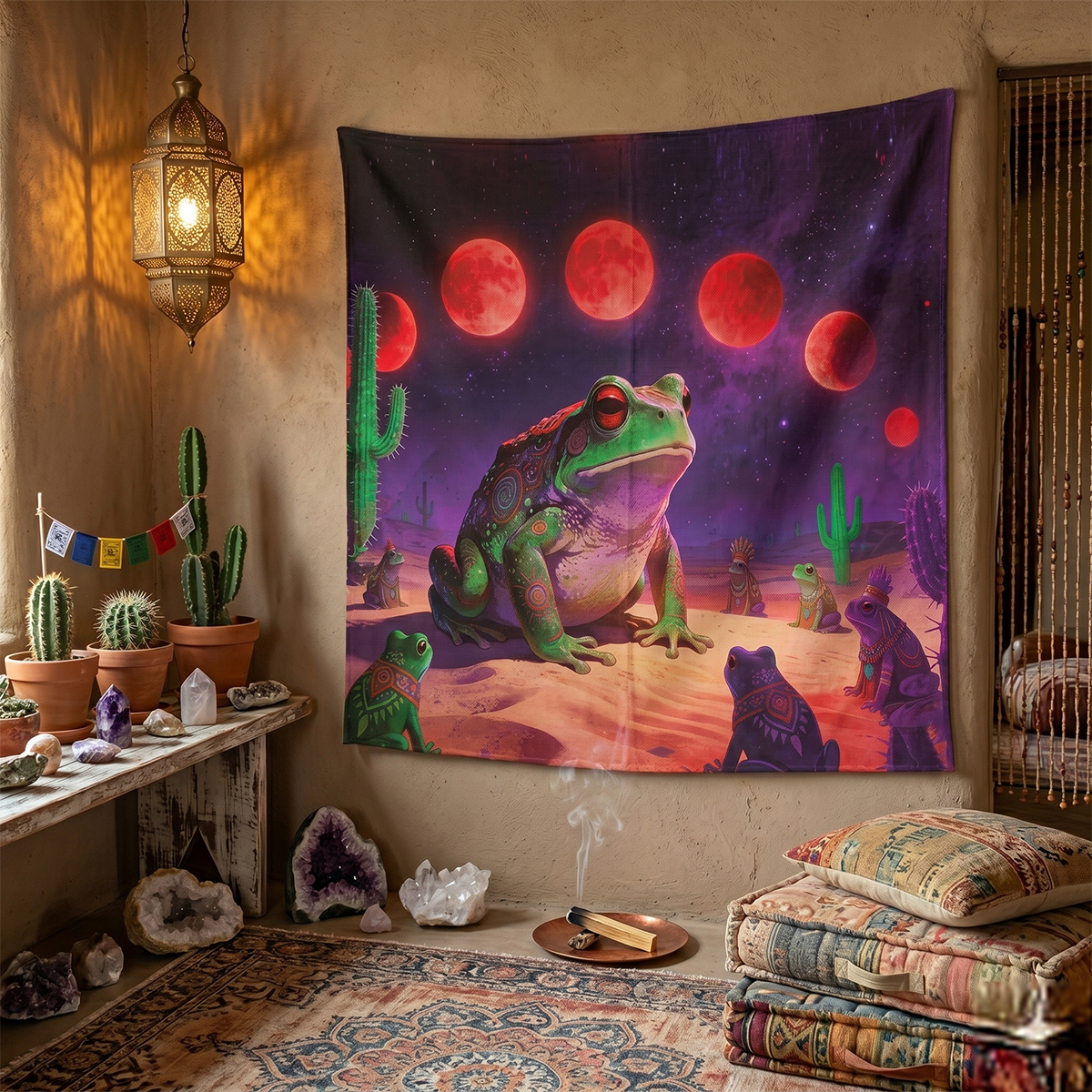 Manta decorativa de Sapo en el Desierto
