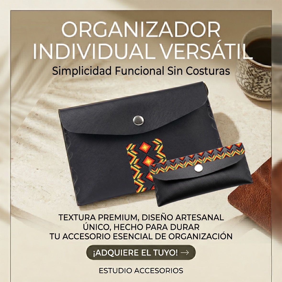 Kit porta lentes y organizador sin costuras 