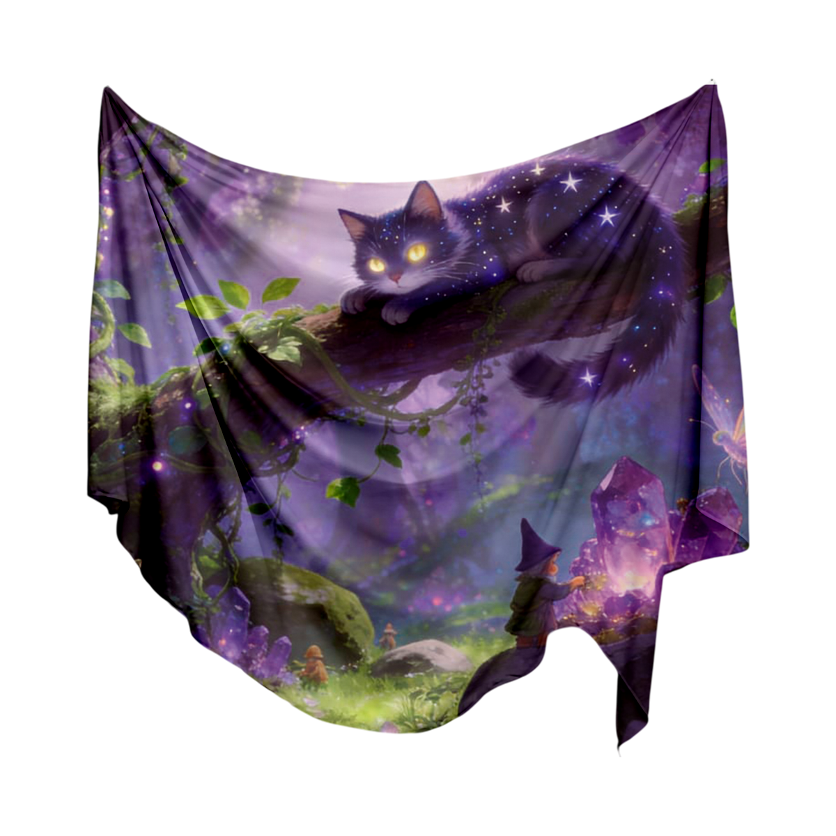 Manta Decorativa Gato Mágico