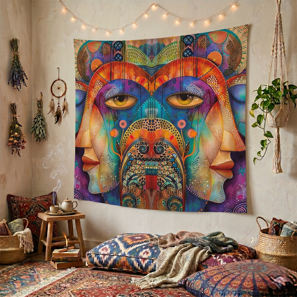 Póster Arte Psicodélico Colorido