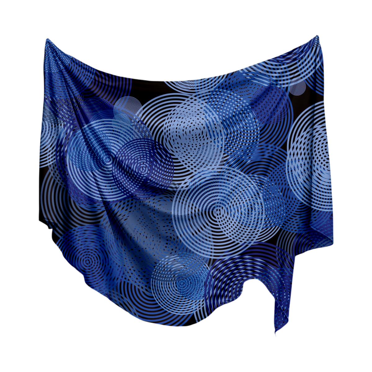 Manta Decorativa Círculos Azules