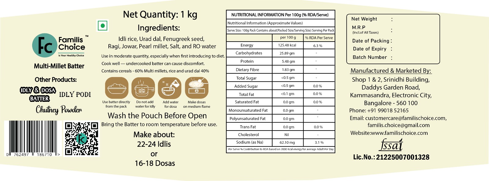 Multi-Millet Batter