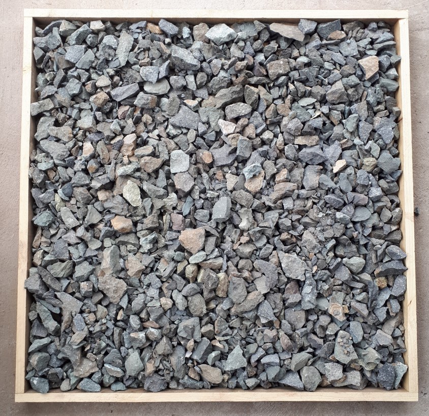 Piedra decorativa gris oxidado, Saco 25 kgs.