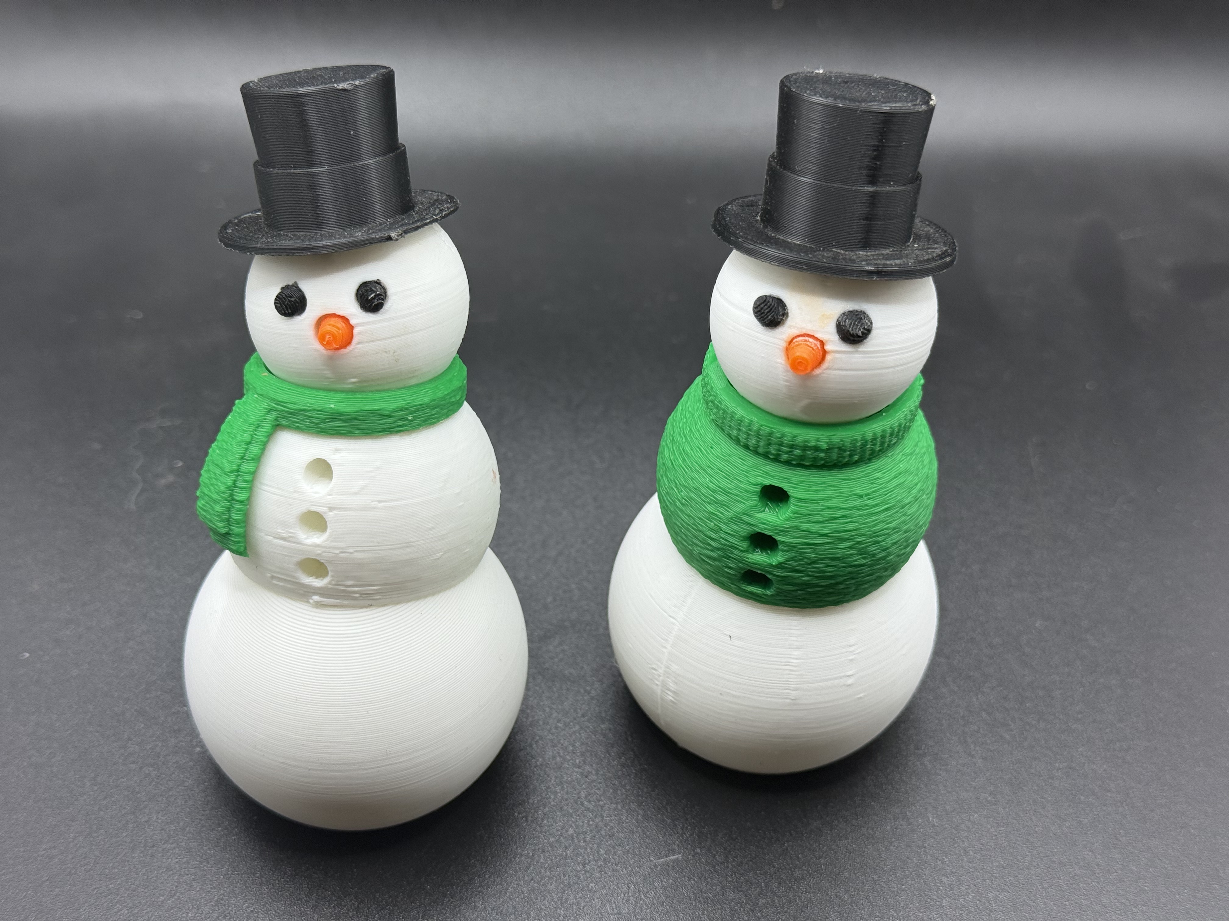 3D Printed Snowman Scent Vessels