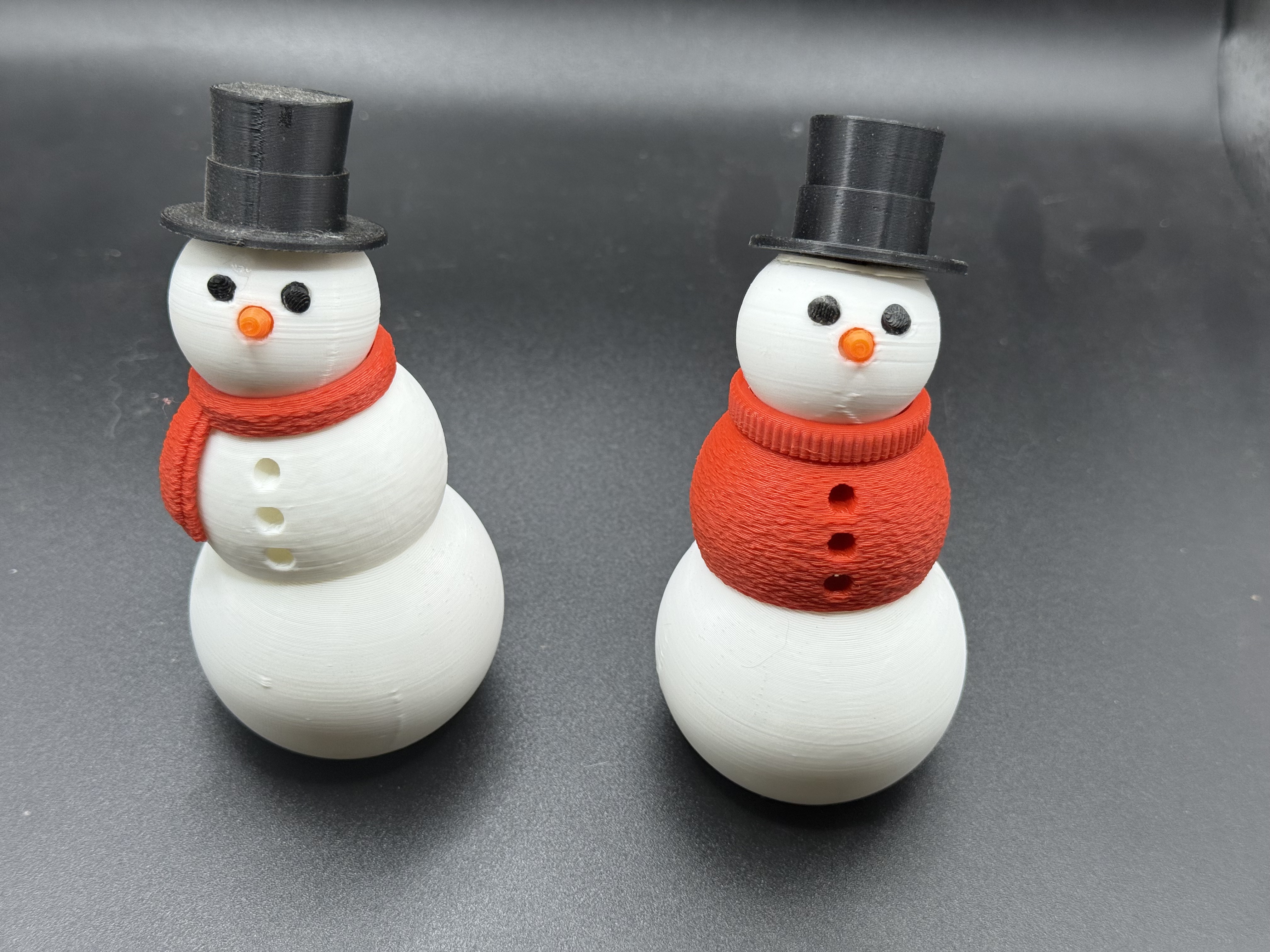 3D Printed Snowman Scent Vessels