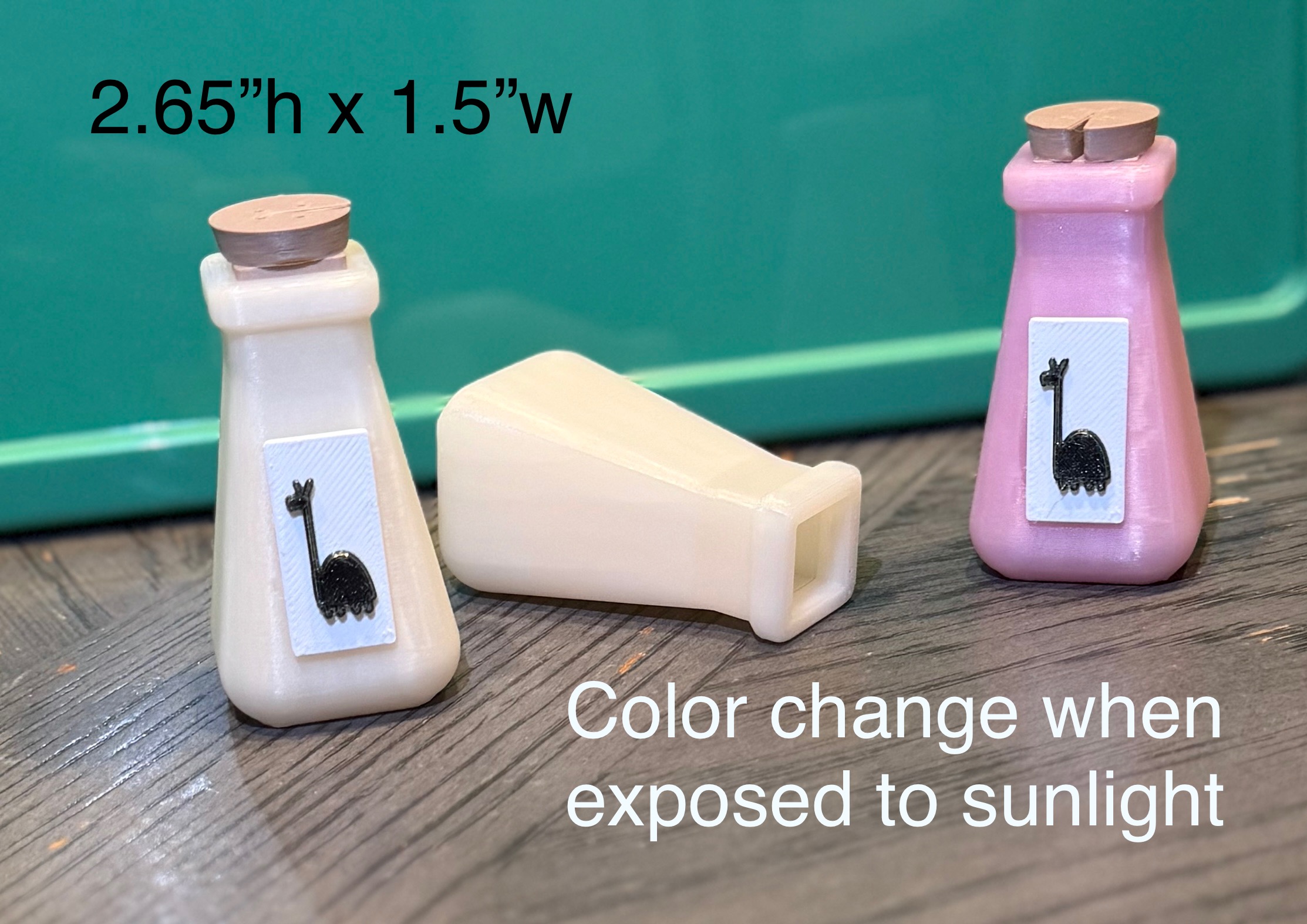 Sunlight Color Changing Decorative Bottles