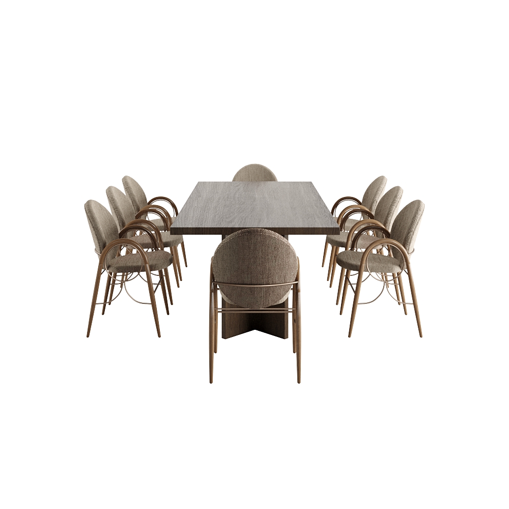 Dining Table Curved Pack