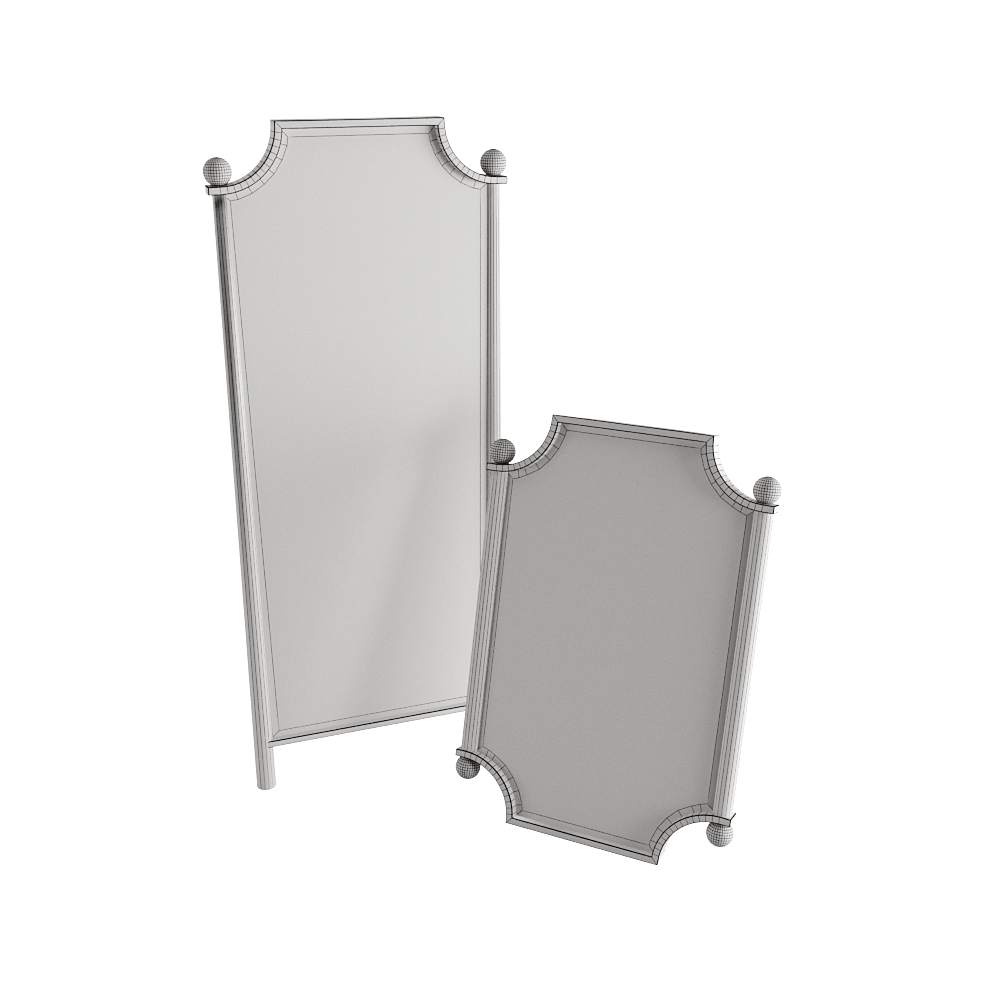 Perry Wooden Stone Mirror