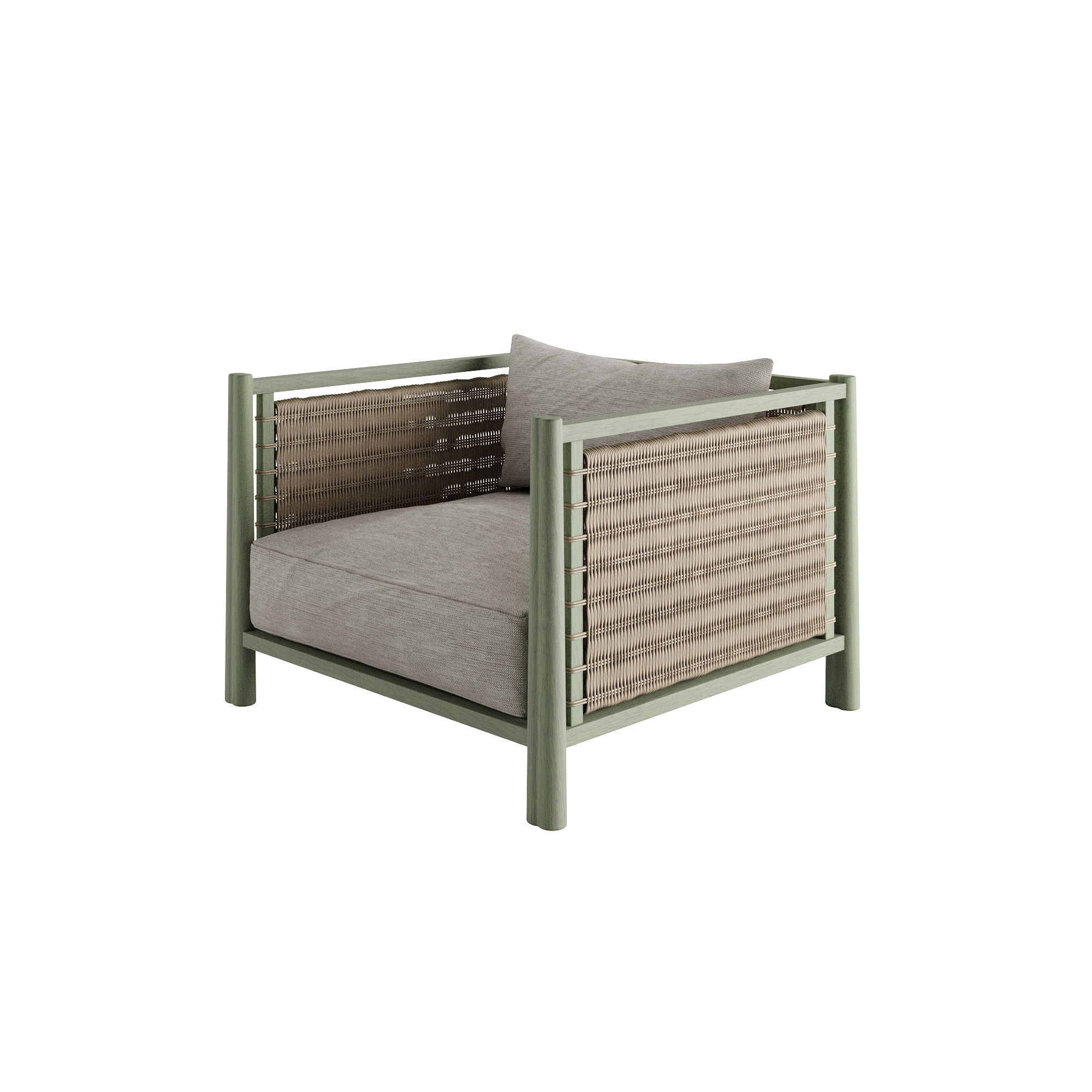 Calla Teak Green Chair