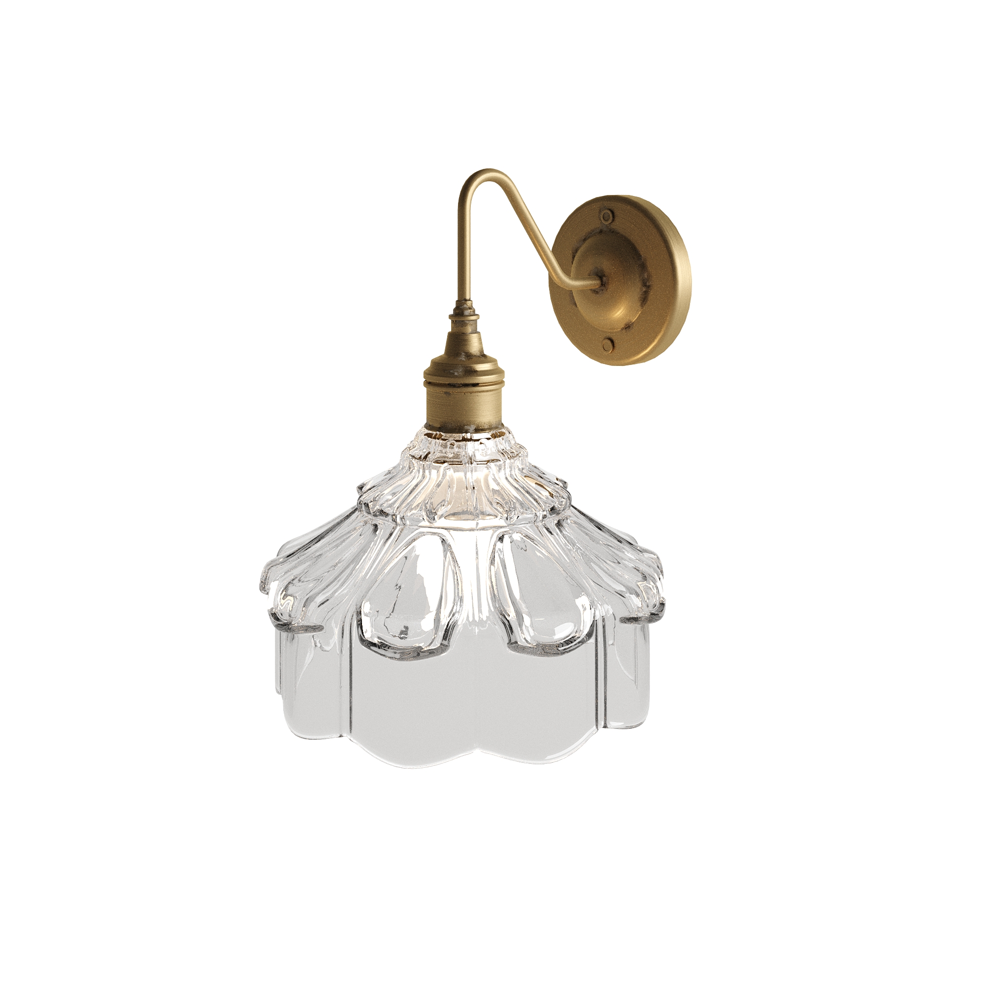 Vintage Floral Wall Light