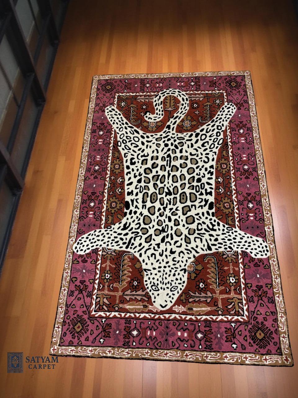 Leopard Print Area Rug