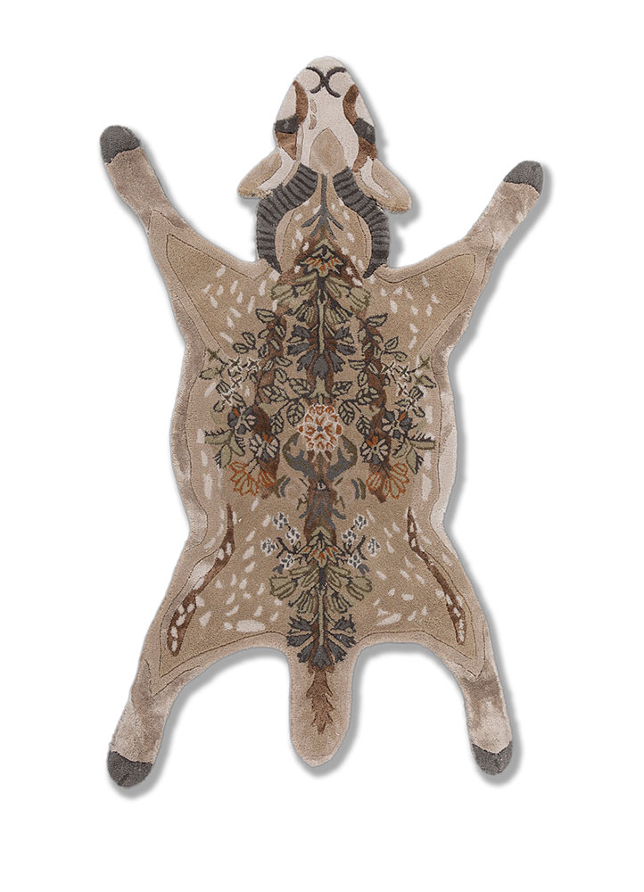 Decorative animal-shaped rug