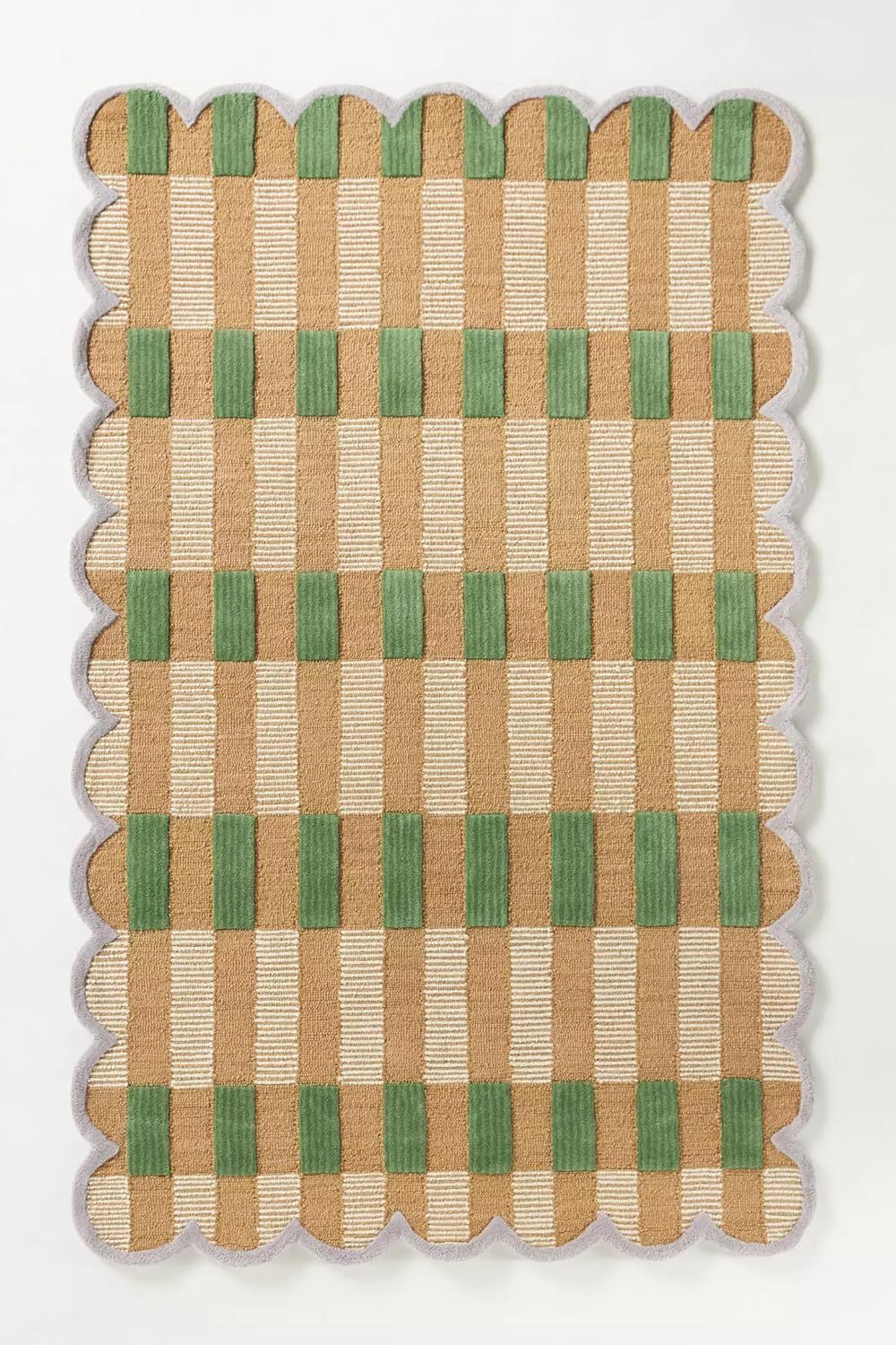 Woven Checkered Area Rug