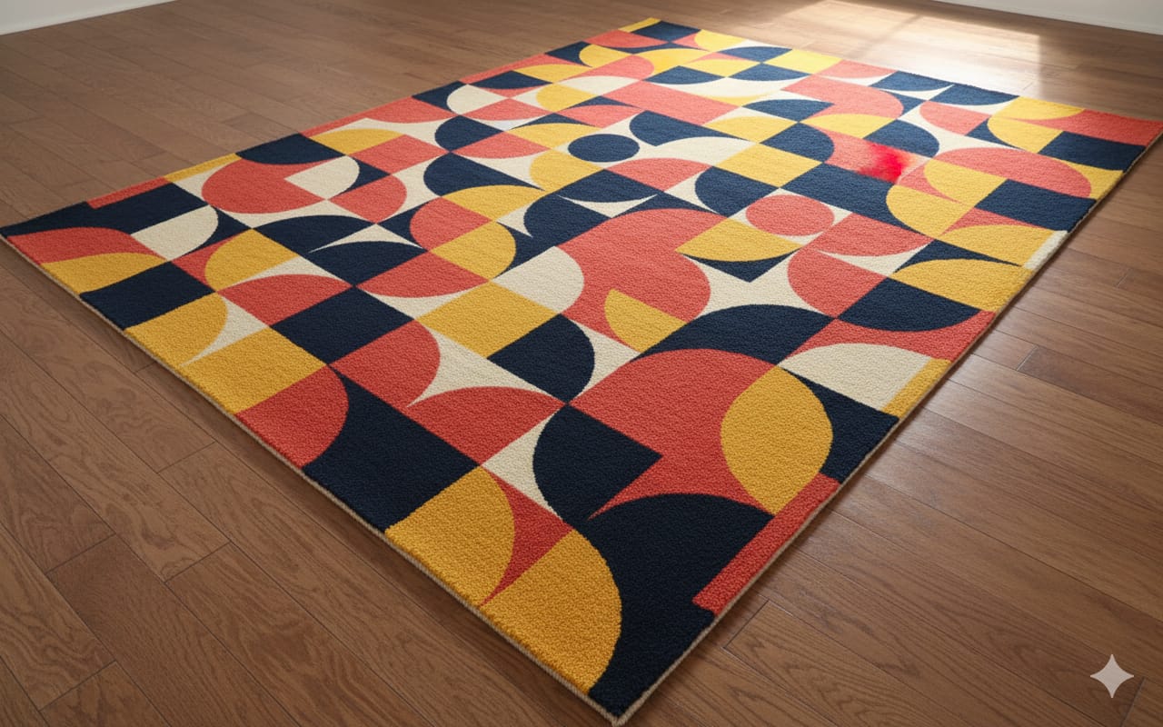 Geometric hand tufted Pattern Area Rug