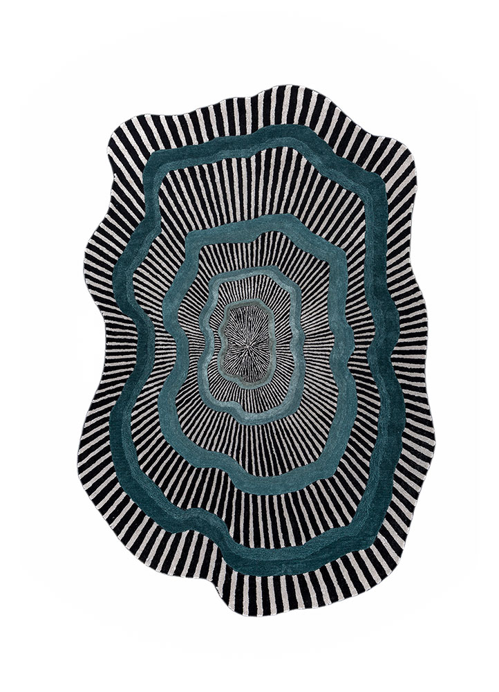 Modern Wave Pattern Rug