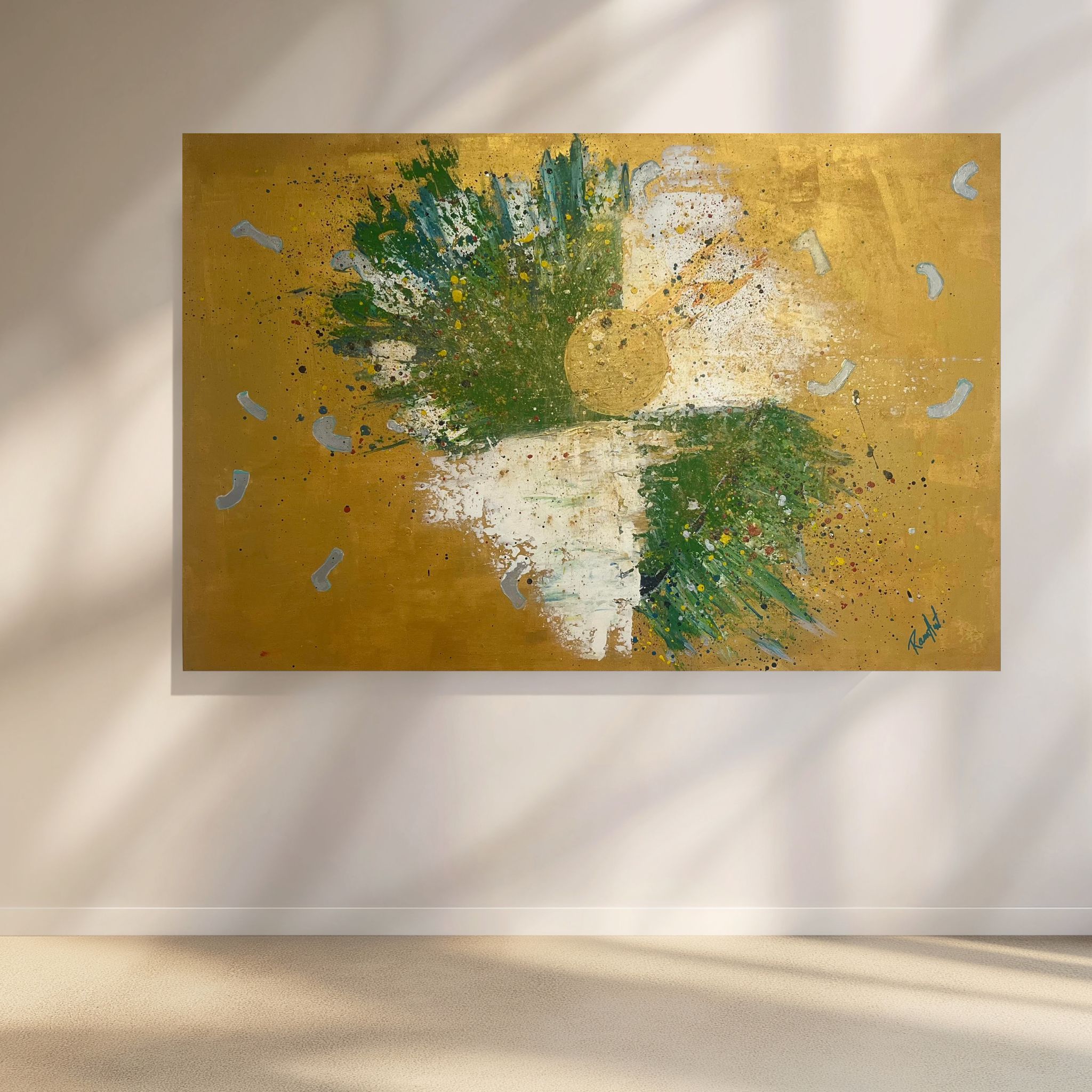 " Žalia Balta konfeti  "