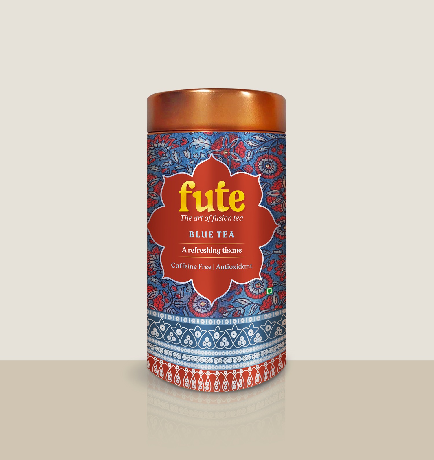 Blue Tea Tin