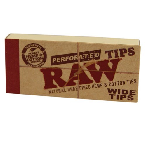 RAW  PERFORATED WIDE TIPS 1 UNIDAD
