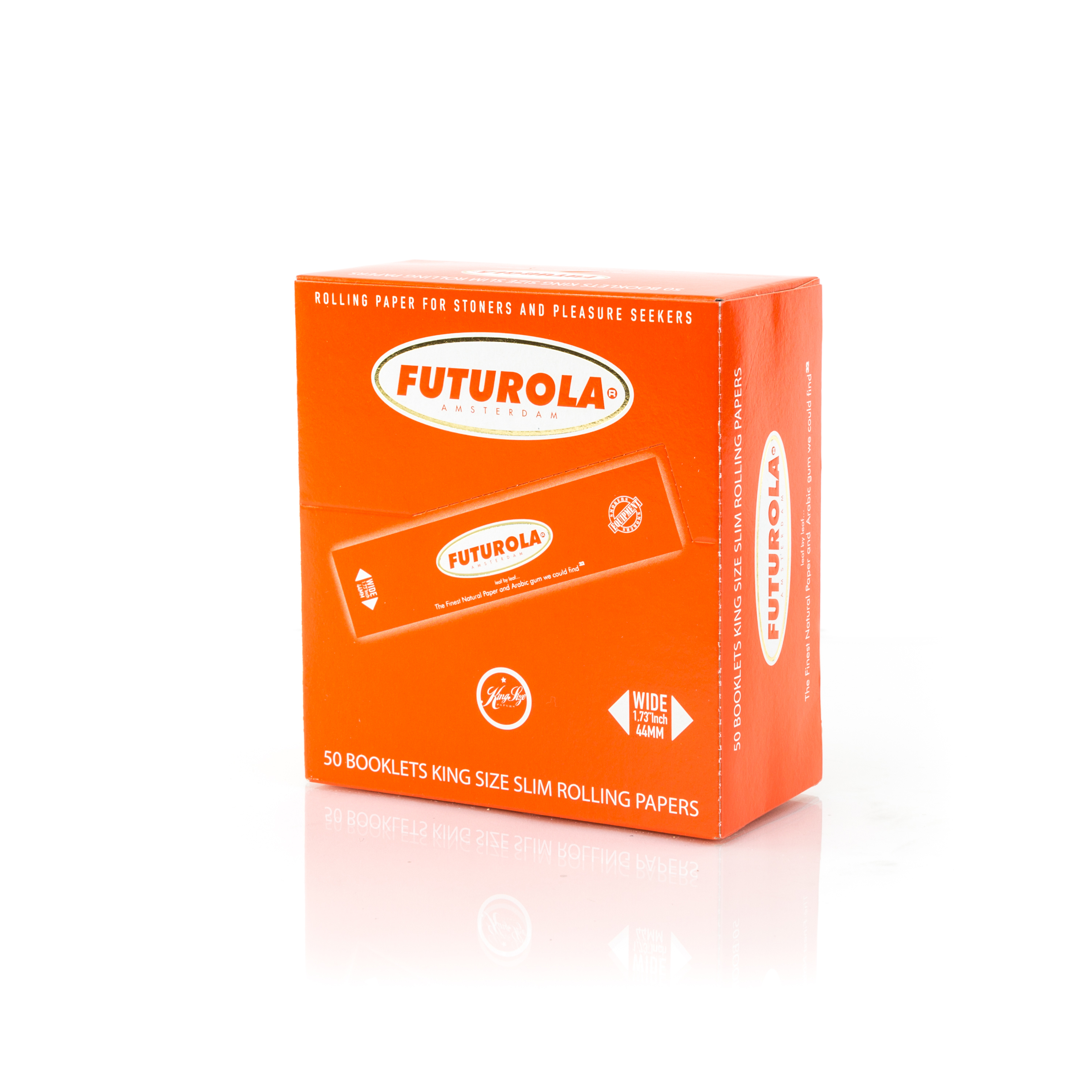 FUTUROLA LIBRITOS DE PAPEL BLANCO KING SIZE SLIM NARANJA 50 UNIDADES