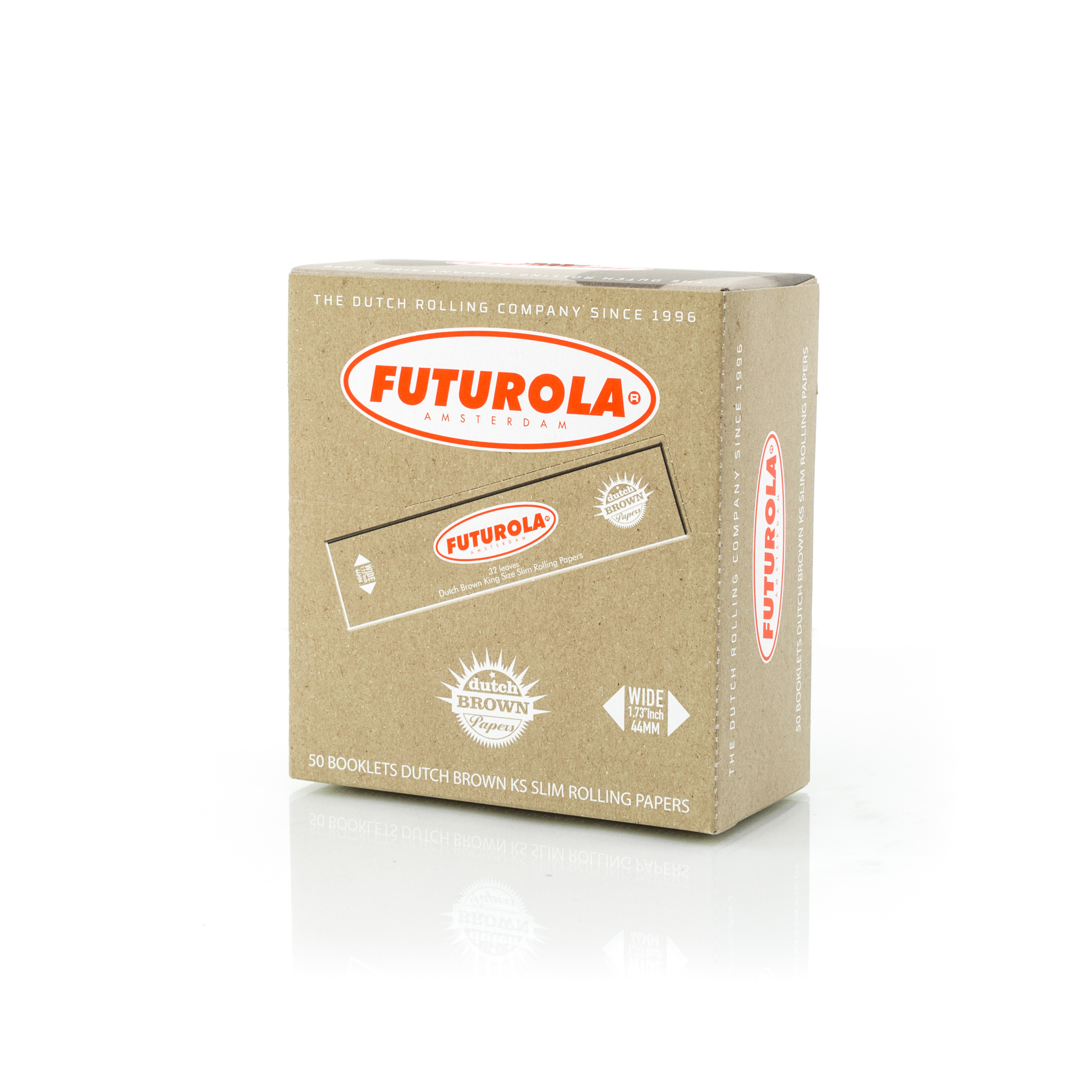FUTUROLA LIBRITOS PAPEL DUTCH BROWN KING SIZE SLIM NARANJA 50 UNIDADES