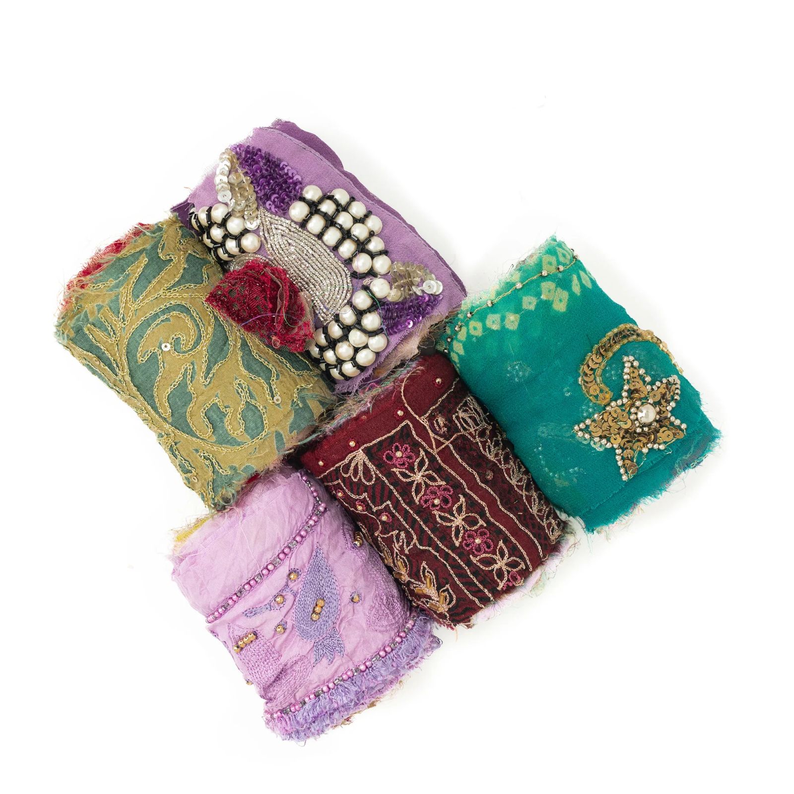 Assorted Decorative Embroidered Trims Roll