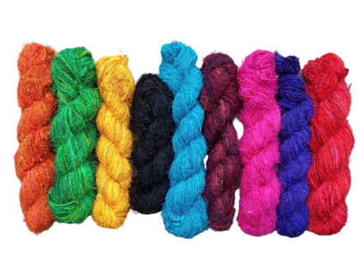 RECYCLED SARI SILK YARN